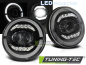 Preview: Voll LED Angel Eyes Scheinwerfer für VW T2 / T2A 69-75 schwarz